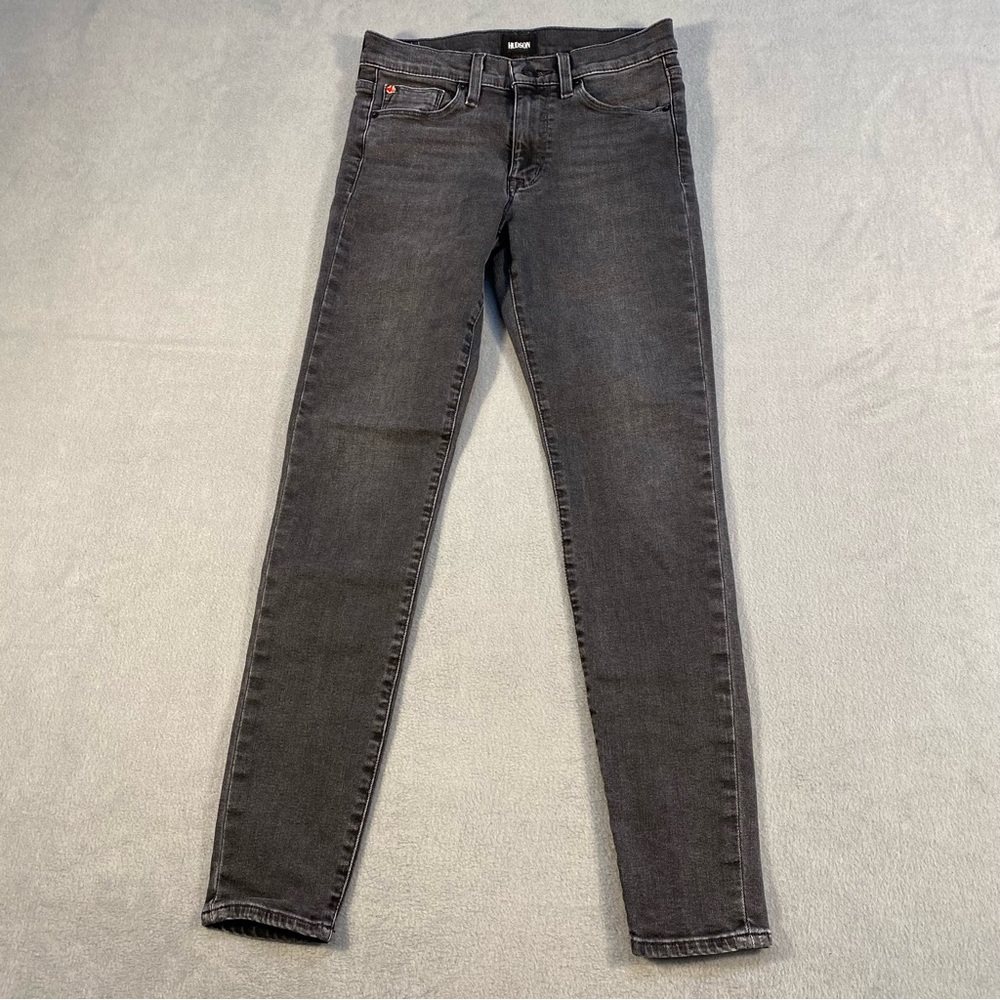 Hudson Natalie Women’s Dark Gray Mid Rise Super Skinny Jeans, size 26